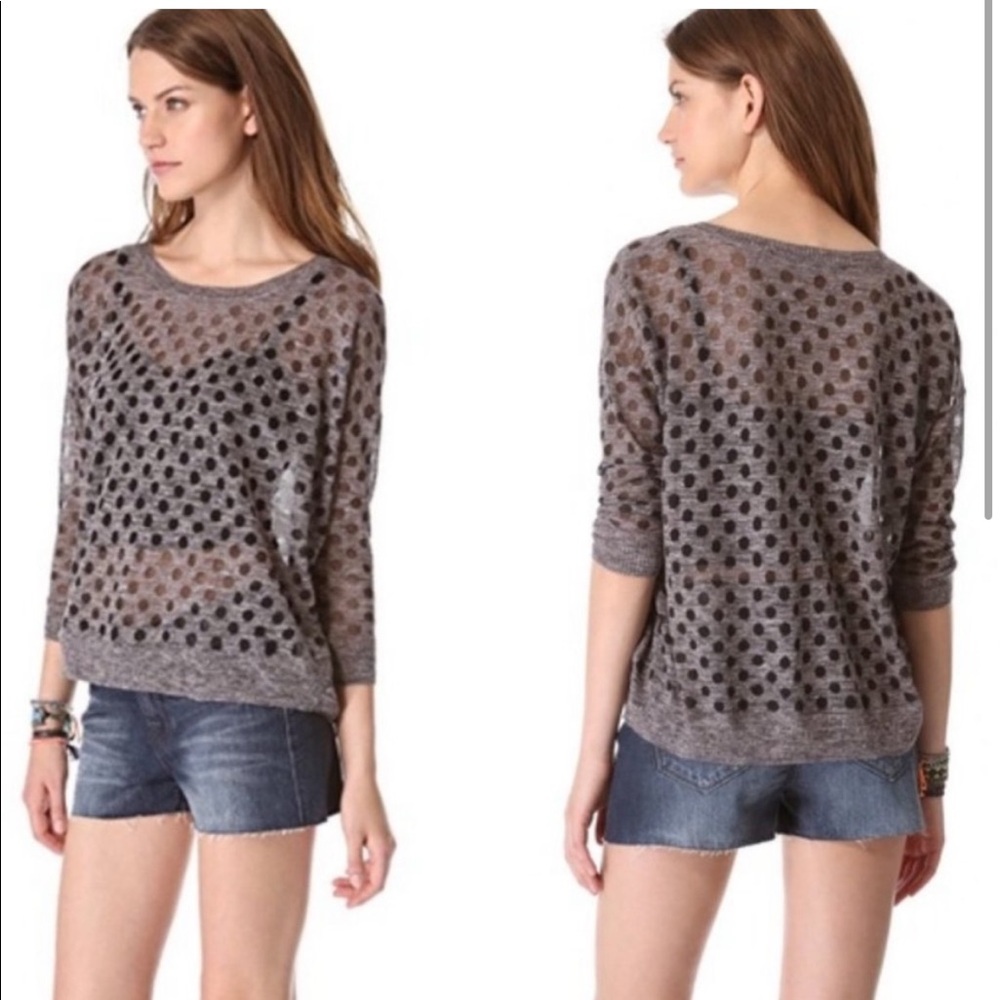 Madewell Polka Dot Semi-Sheer Lightweight
Sweater